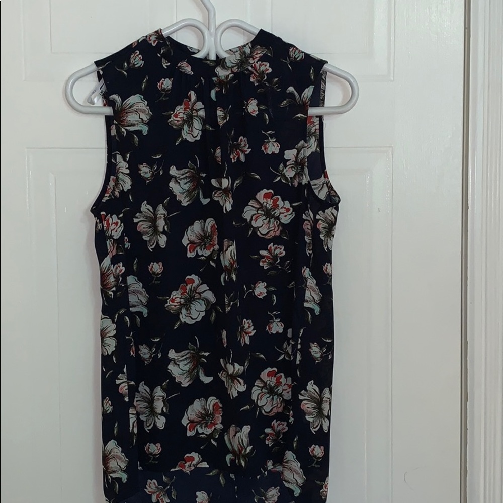 Blouse.  High neck.